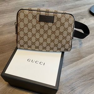 Gucci GG Canvas Belt Bag - New, I have worn it once